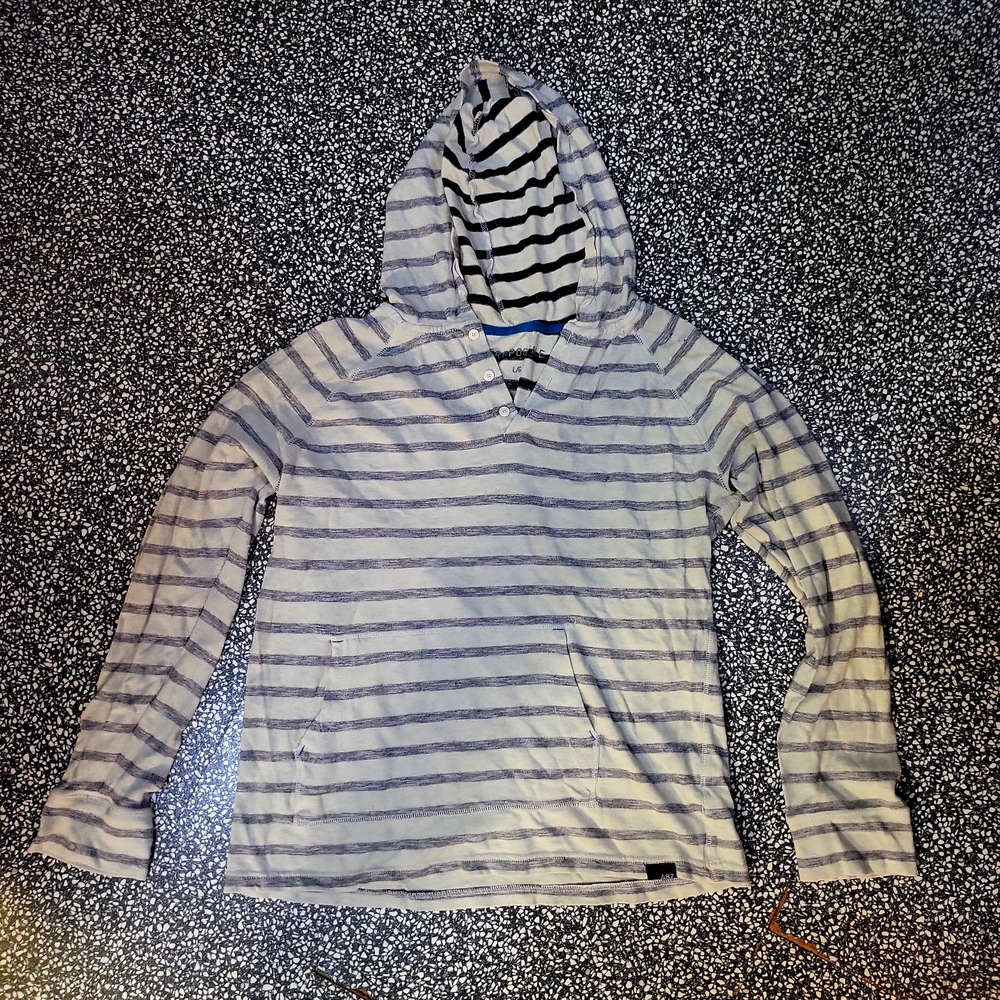 Aeropostale pullover hooded shirt - sz L - front pockets